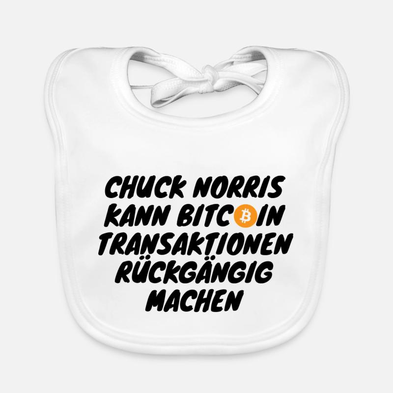 Crypto Chuck Norris peut faciliter les transactions Bitcoin Bavoir bio Bébé