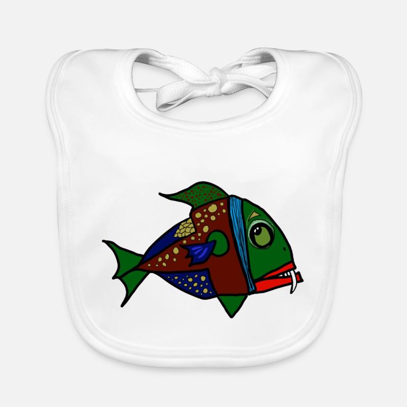 fisch anglerfisch Baby Bio-Lätzchen