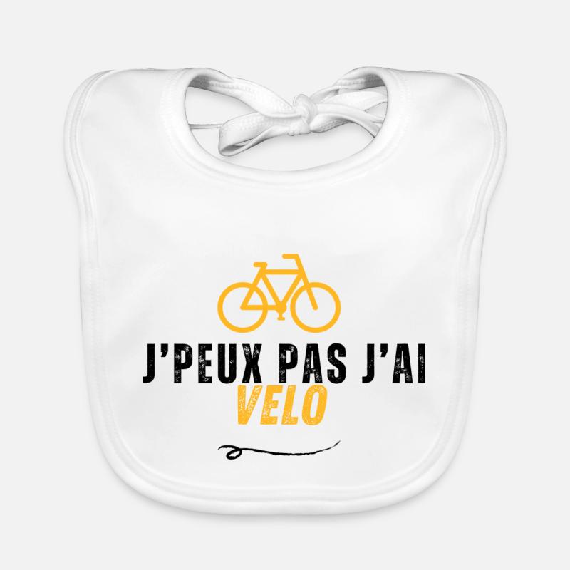 Je peux pas J'ai Vélo Bavoir bio Bébé