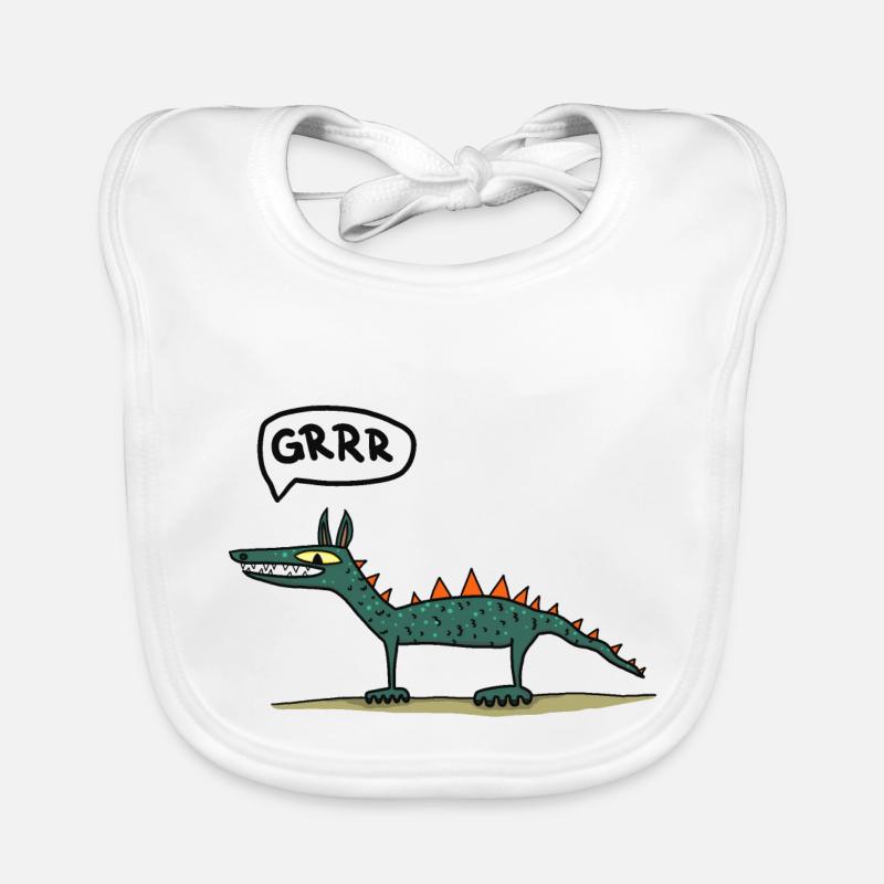 Snarling Dragon Organic Baby Bibs