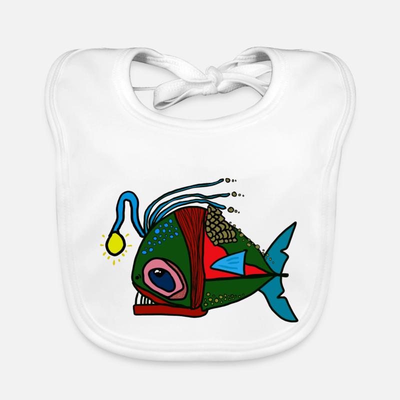 anglerfisch Baby Bio-Lätzchen