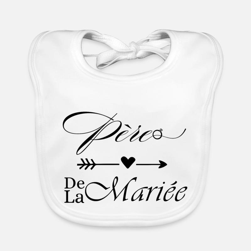 Père de la mariée Bavoir bio Bébé
