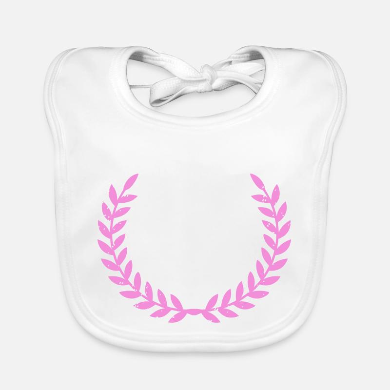 kranz pink Baby Bio-Lätzchen