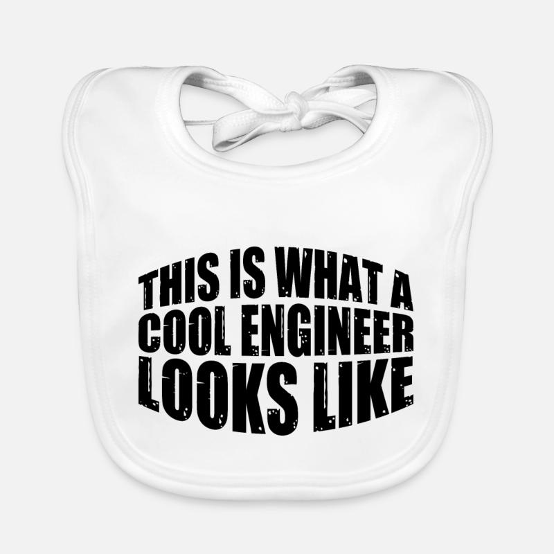 This Is What A Cool Engineer Looks Like 4 Organic Baby Bibs
