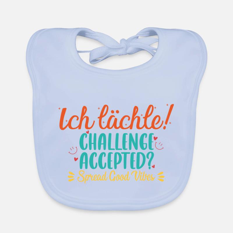 Ich Lächle! - Verbreite positive Energie Baby Bio-Lätzchen