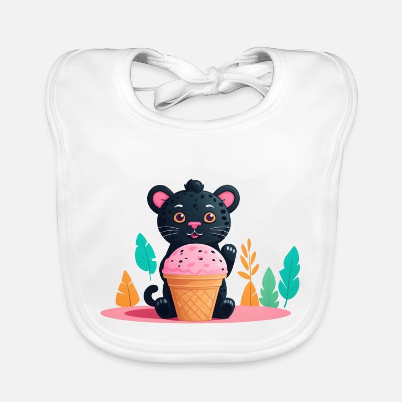 Cupcake Panther Organic Baby Bibs