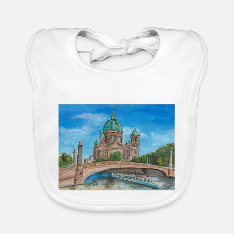 Cathédrale de Berlin Bavoir bio Bébé
