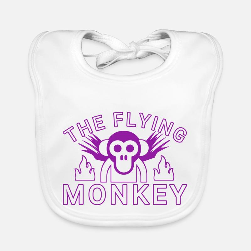 Der fliegende Affe Baby Bio-Lätzchen