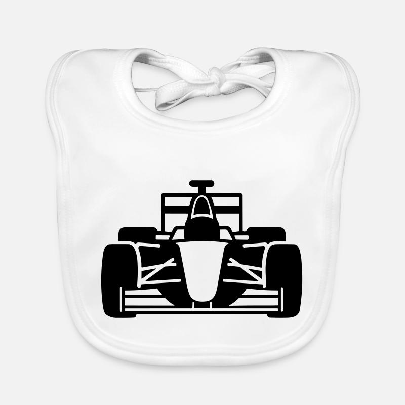 F1 Voiture de course Bavoir bio Bébé