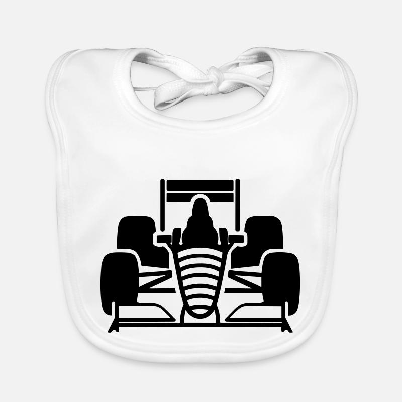 F1 Voiture de course Bavoir bio Bébé