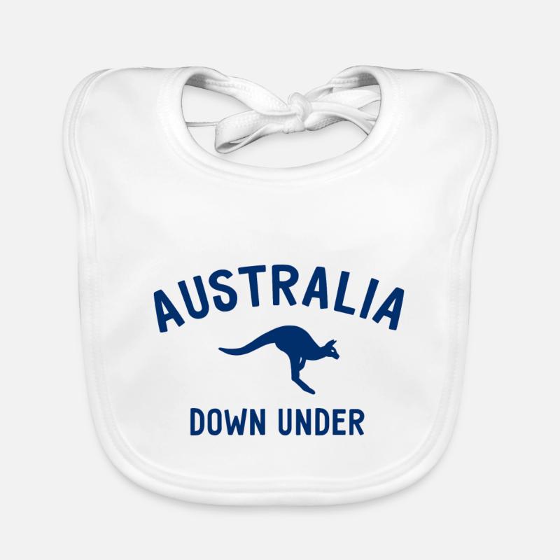 Australia - Down Under - Australien - Känguru Baby Bio-Lätzchen