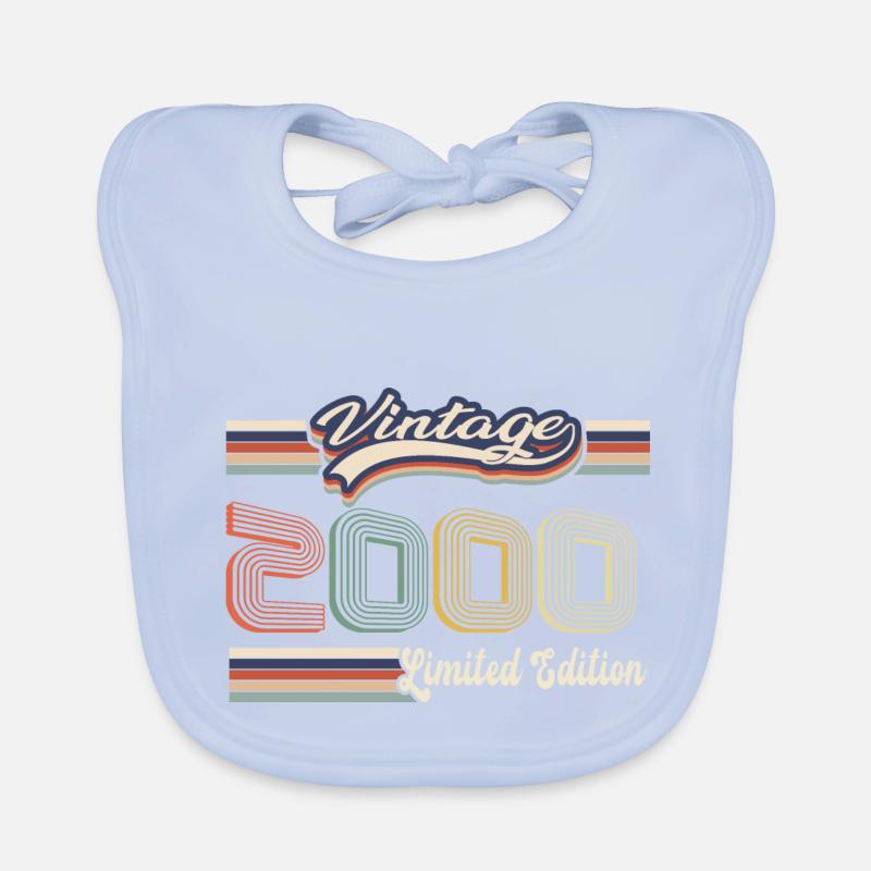 Original 2000 Vintage Edition Retro Geburtstag Baby Bio-Lätzchen