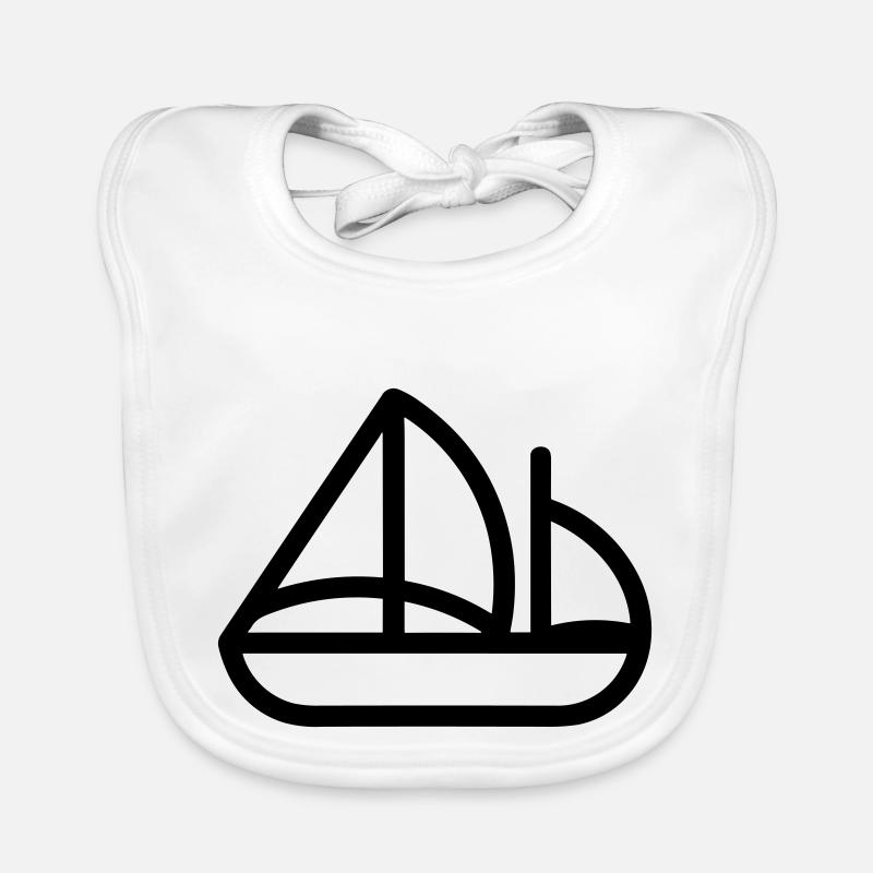 Piratenschiff Baby Bio-Lätzchen