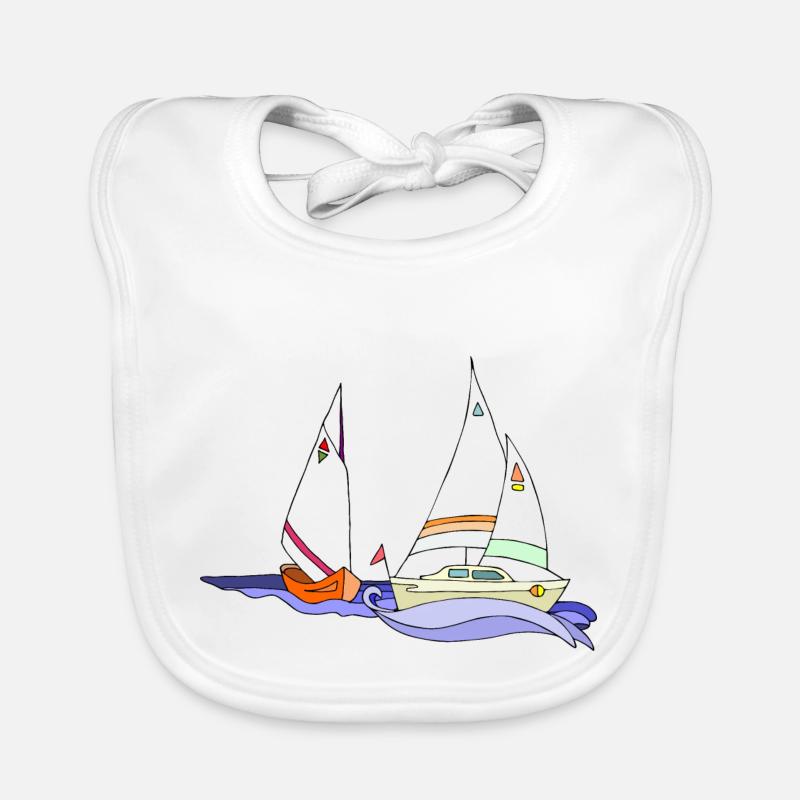Segelboote Baby Bio-Lätzchen