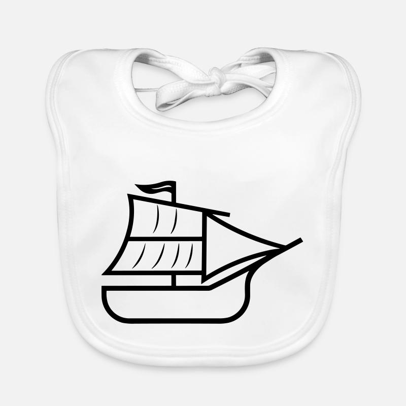 Bateau pirate Bavoir bio Bébé