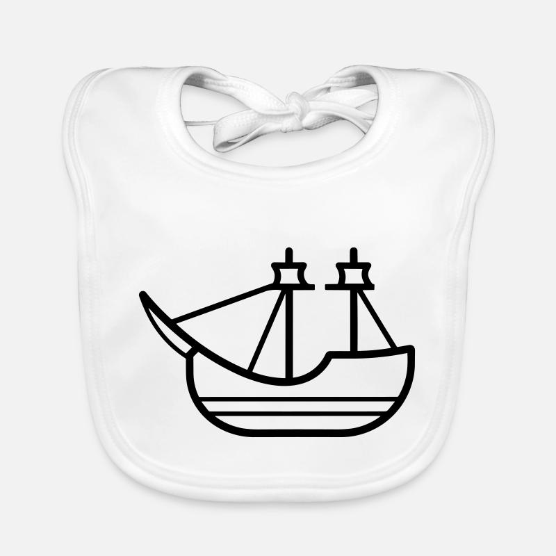 Bateau pirate Bavoir bio Bébé