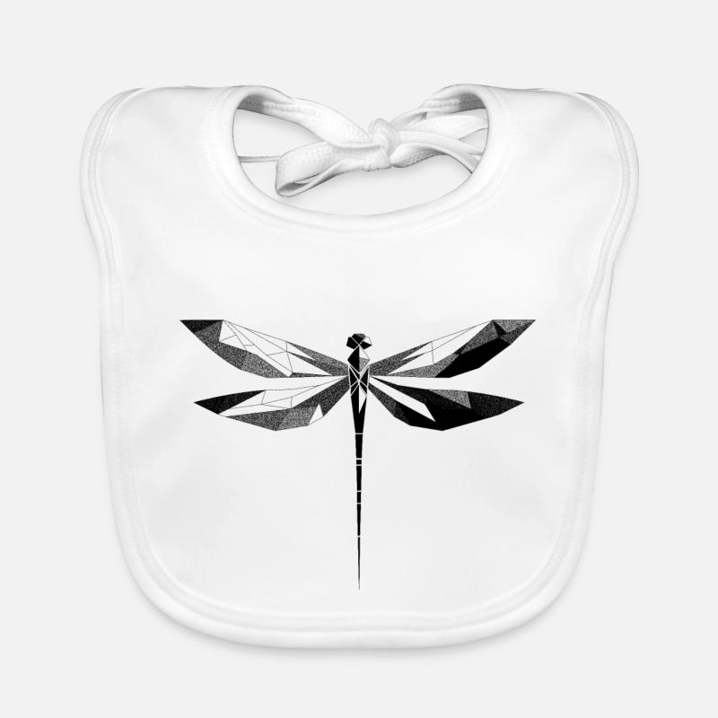 Libellule géométrique Bavoir bio Bébé