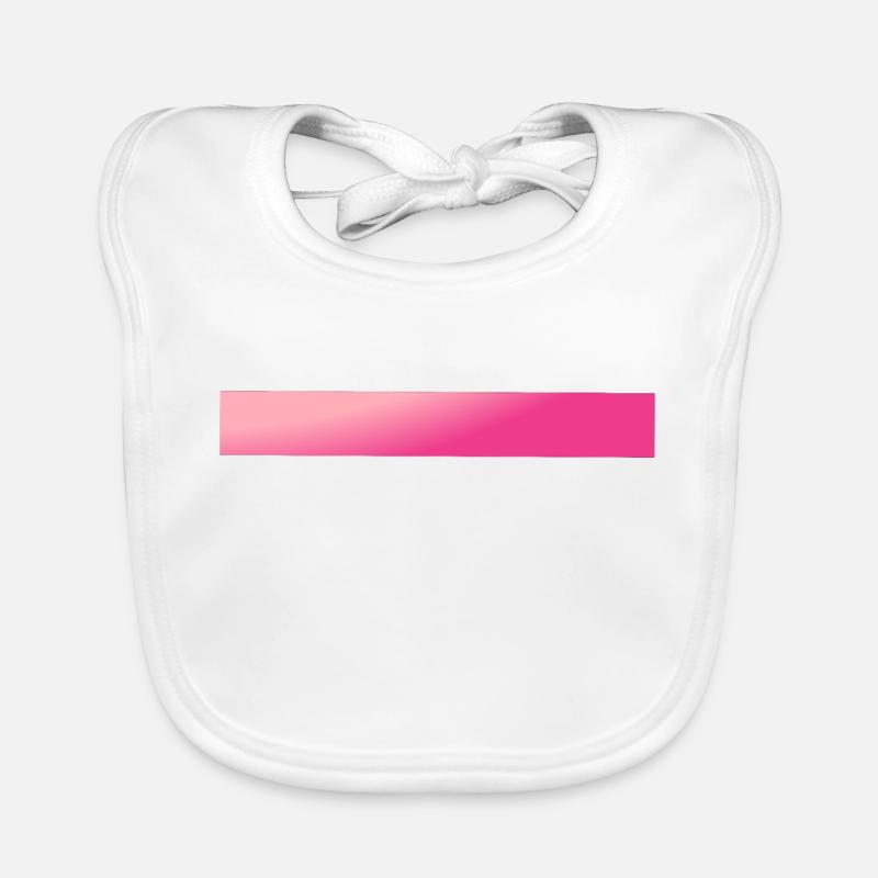 Pink-Rosa Farbverlauf Balken Baby Bio-Lätzchen
