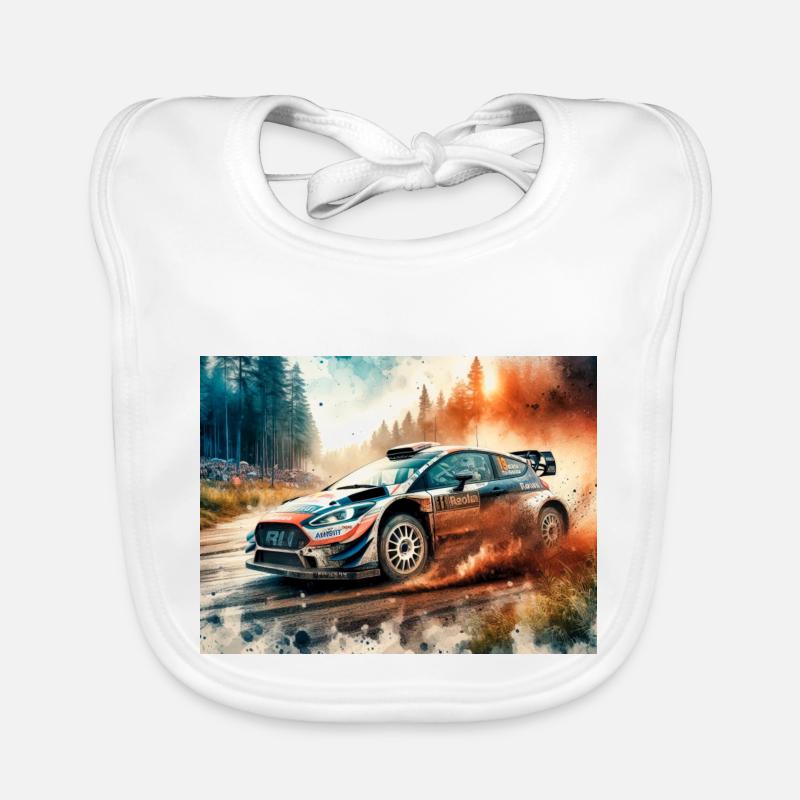 Rallye-Auto Baby Bio-Lätzchen