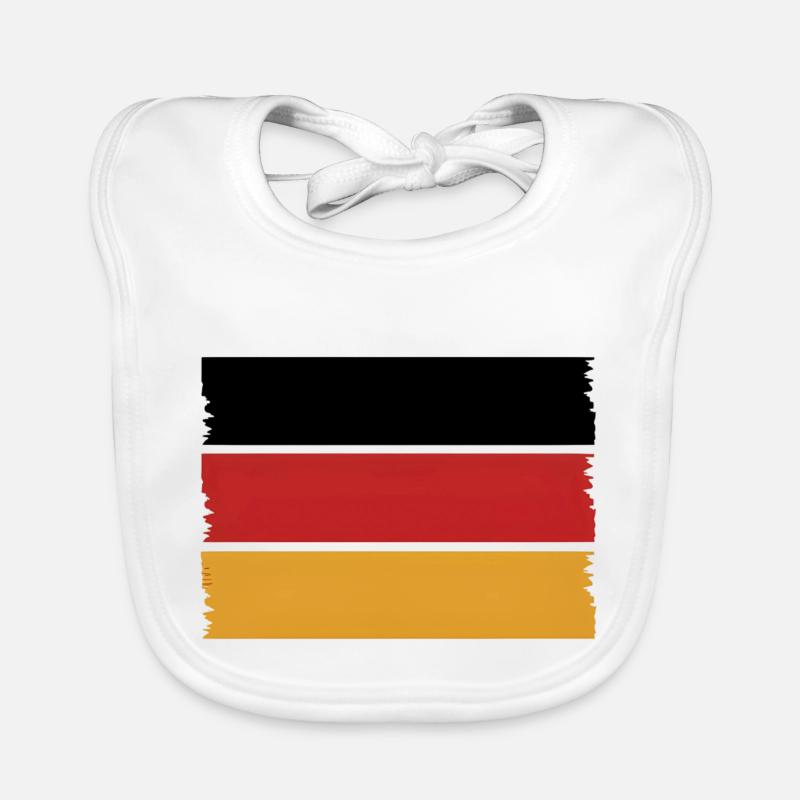 Germany Flag Germany Organic Baby Bibs