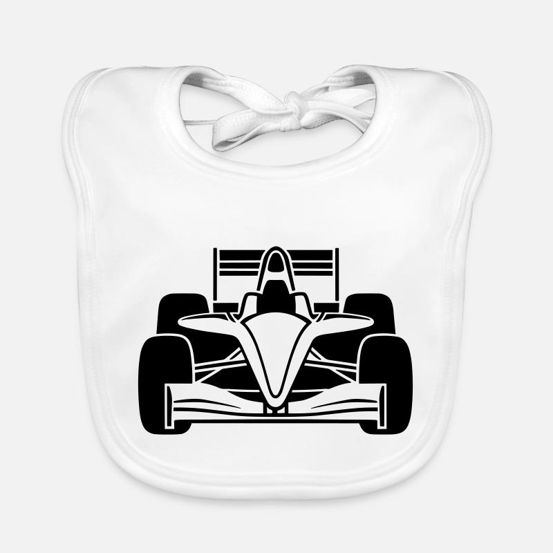Voiture de course Bavoir bio Bébé
