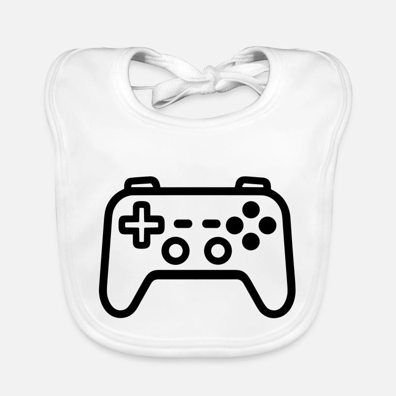 Video game controller Organic Baby Bibs