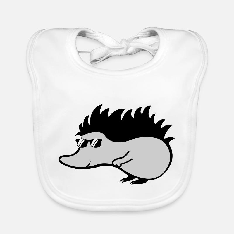 cool hedgehog Organic Baby Bibs