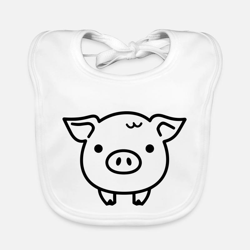 maiale Bavaglino ecologico per neonato