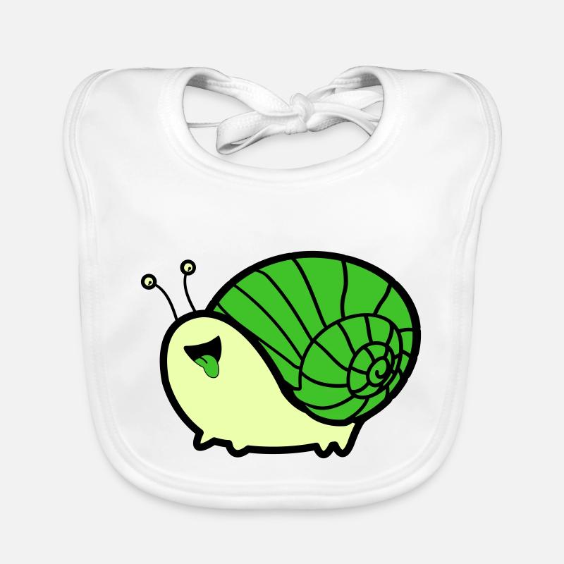 Bande dessinée d’escargot Bavoir bio Bébé