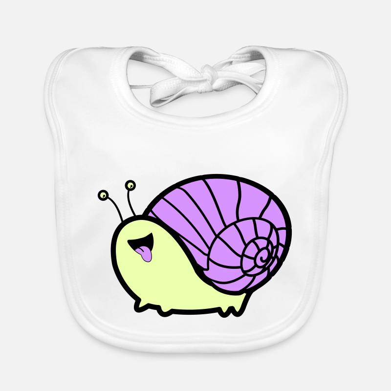 Bande dessinée d’escargot Bavoir bio Bébé