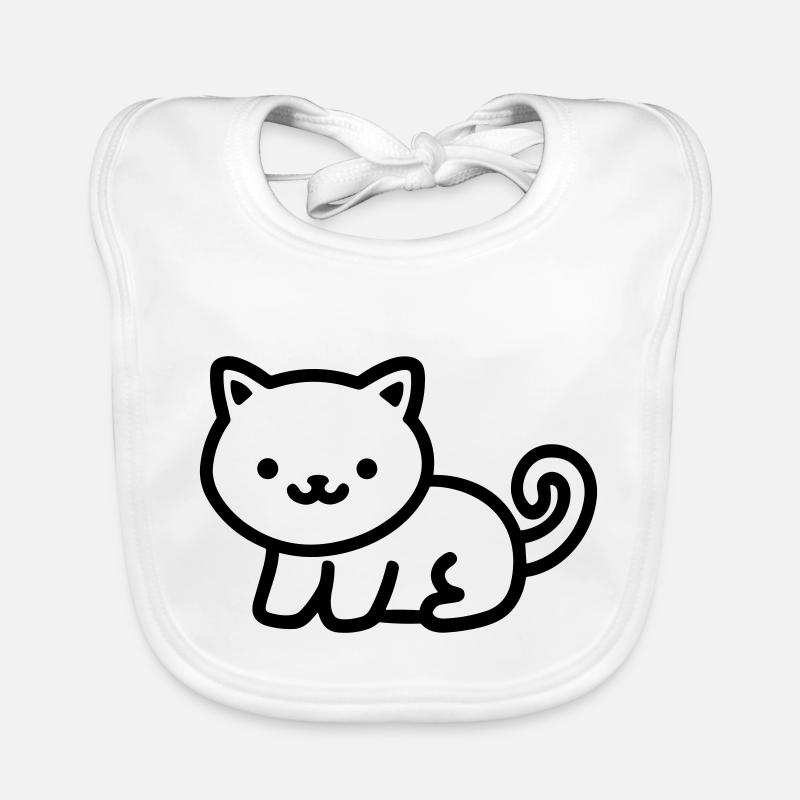 chat Bavoir bio Bébé