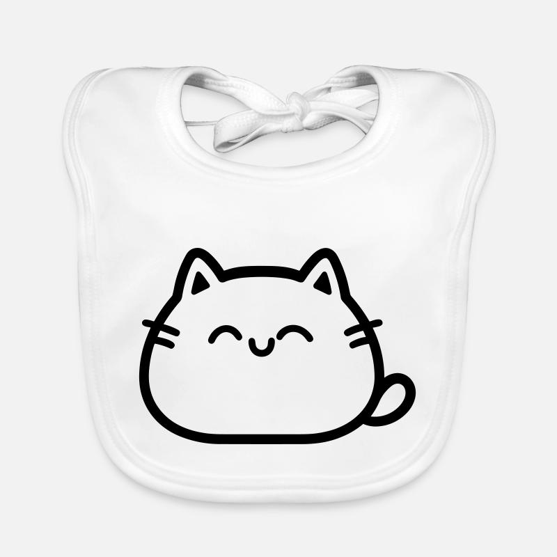 chat Bavoir bio Bébé