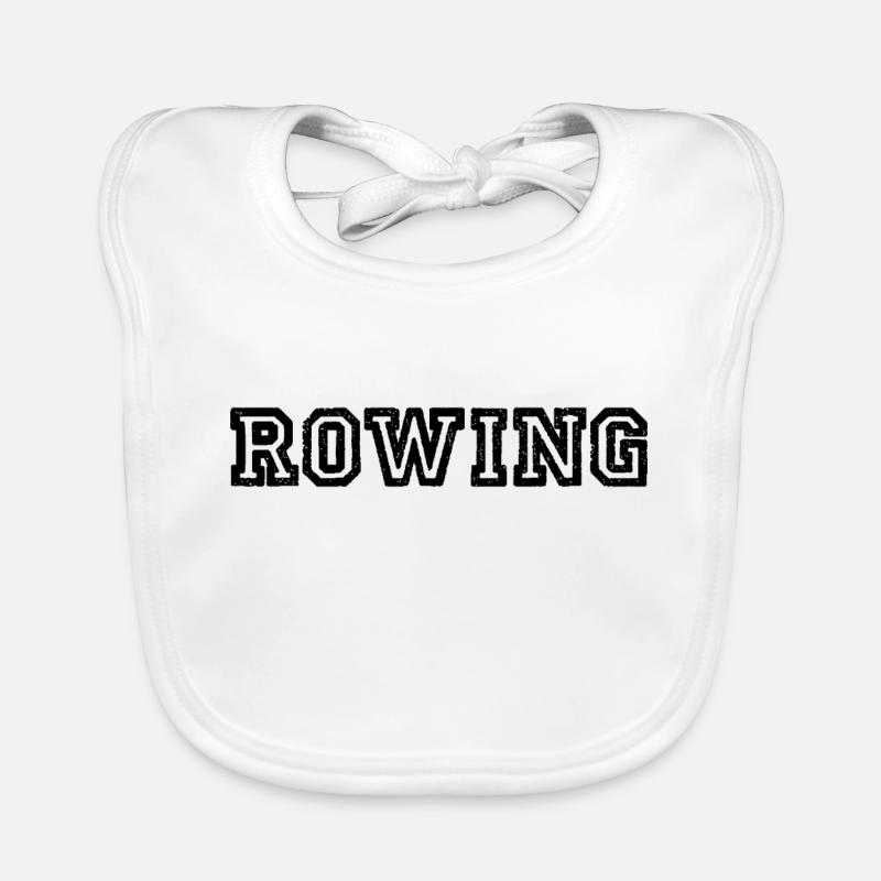 Rowing Slogan - Rudern - Ruderer - Ruderin Baby Bio-Lätzchen