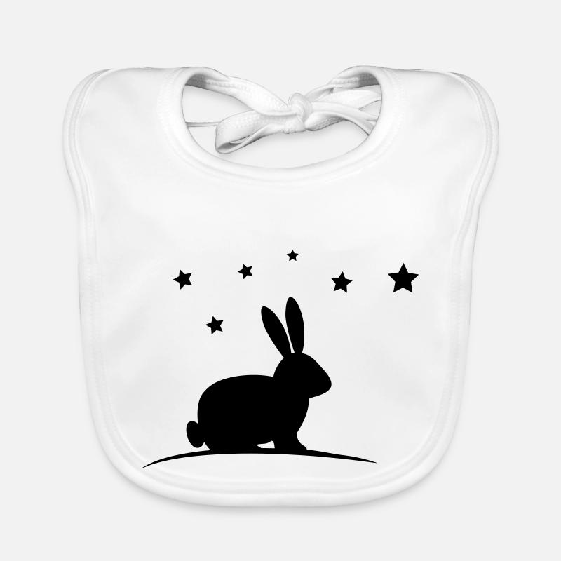 Étoiles de lapin Bavoir bio Bébé