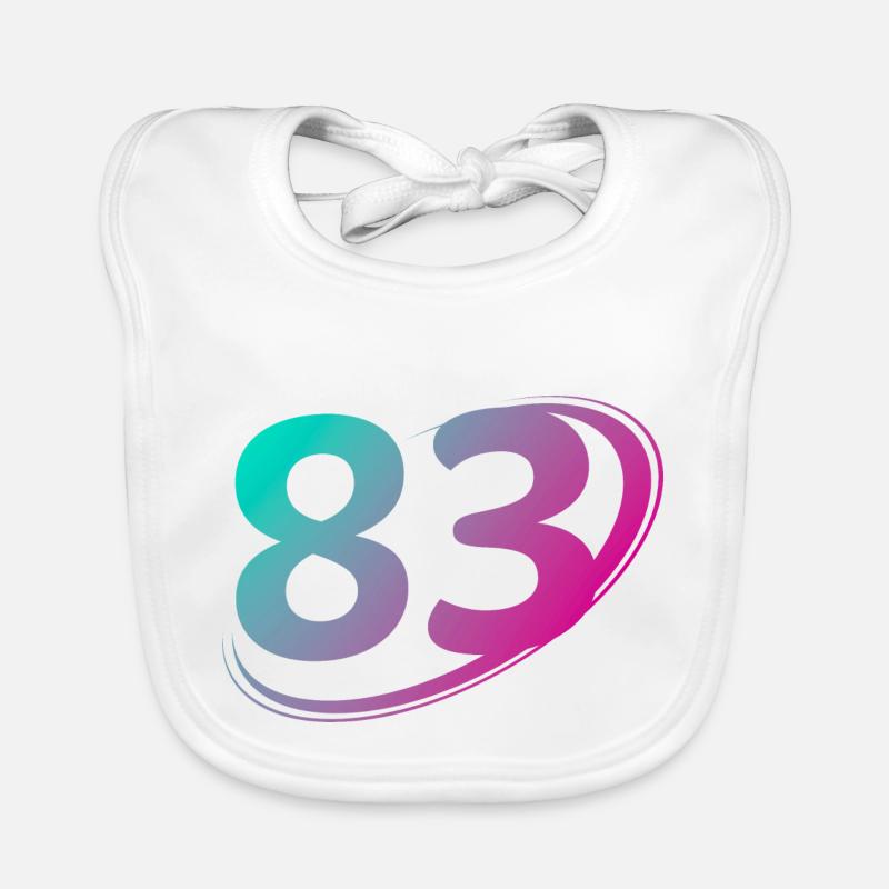 Numéro 83 multicolore Bavoir bio Bébé