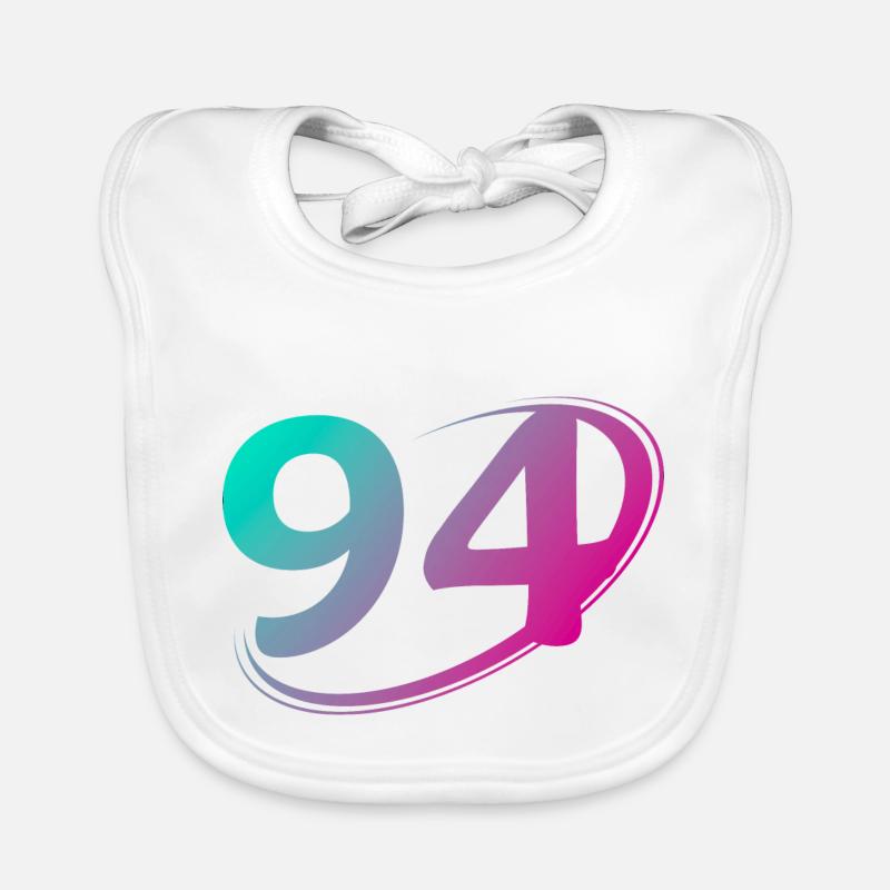 Numéro 94 multicolore Bavoir bio Bébé