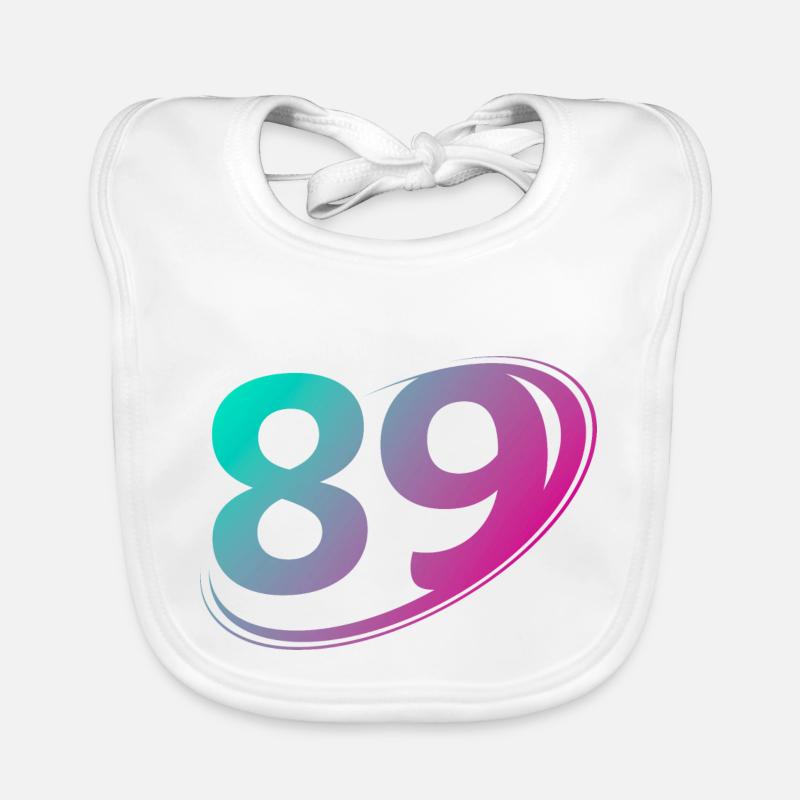 Numéro 89 multicolore Bavoir bio Bébé