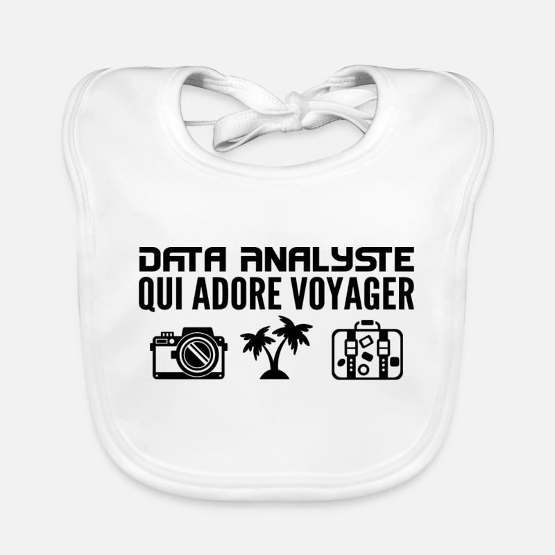 Travelers & Data Analysts: Passion & Discovery Organic Baby Bibs