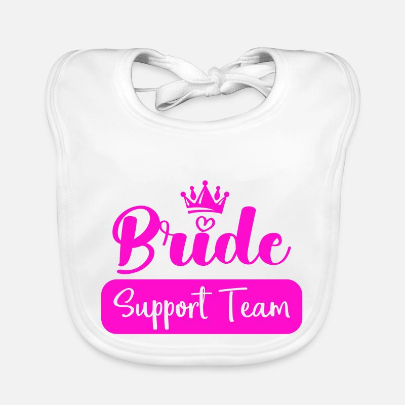 bride support team Baby Bio-Lätzchen