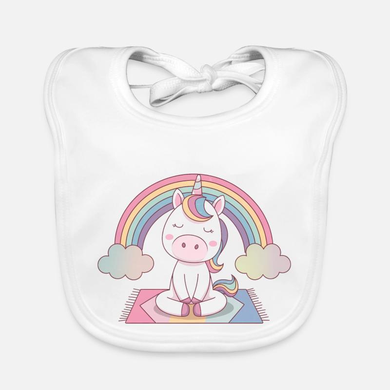 licorne de yoga Bavoir bio Bébé