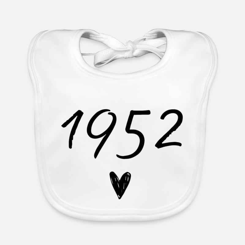 1952 coeur anniversaire Bavoir bio Bébé