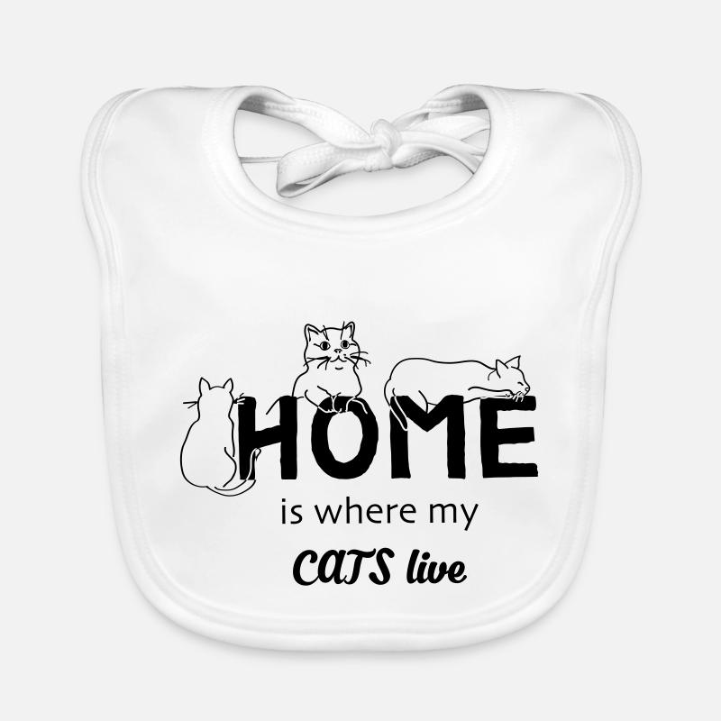 Chats à la maison Bavoir bio Bébé