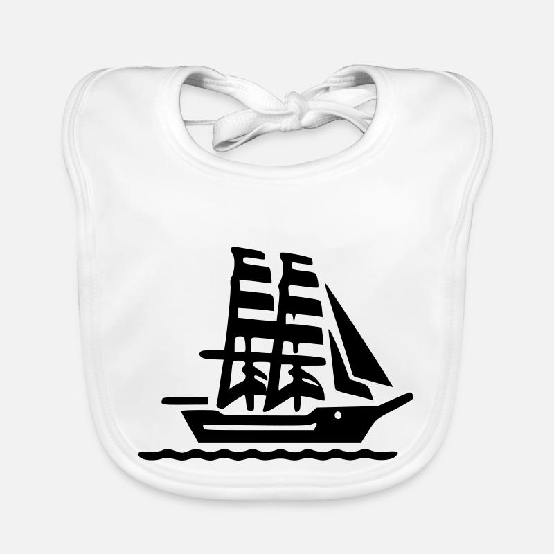 Sailing ship Organic Baby Bibs