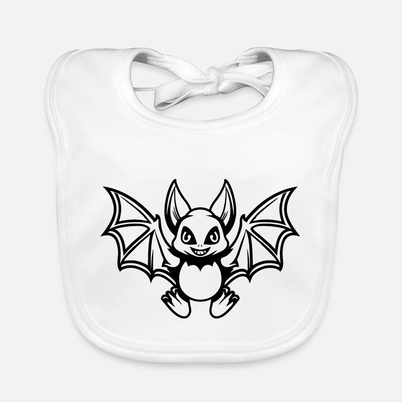 Bande dessinée chauve-souris Bavoir bio Bébé