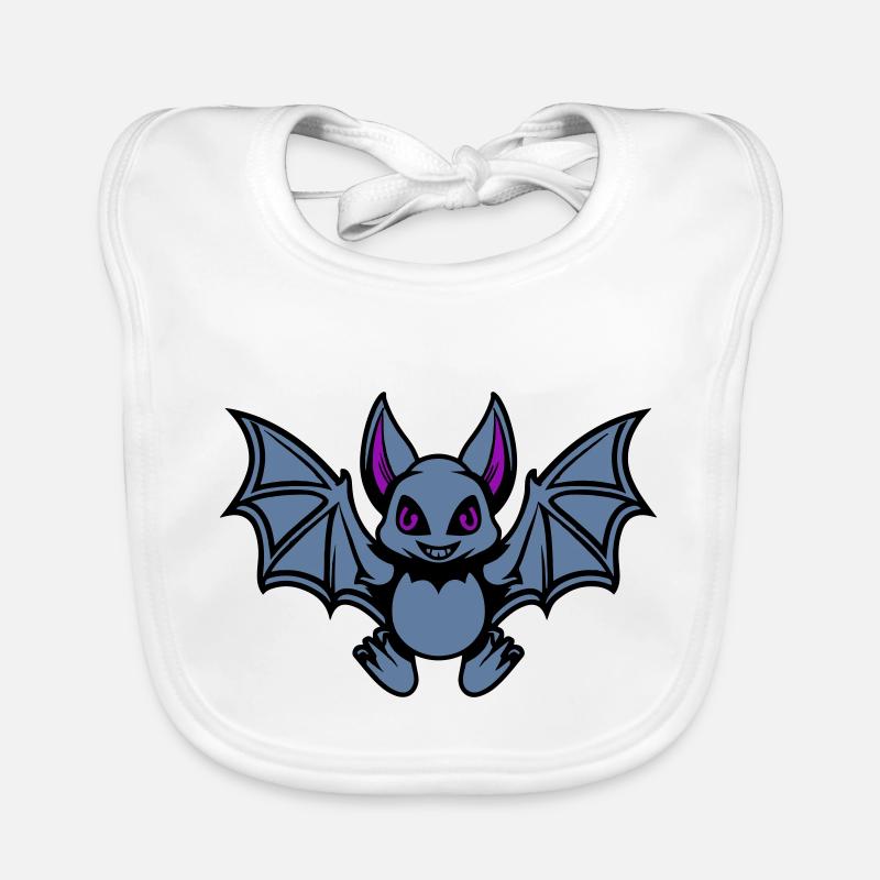 Bat Comic Organic Baby Bibs