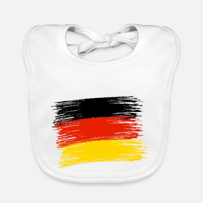 GERMAN FLAG Organic Baby Bibs