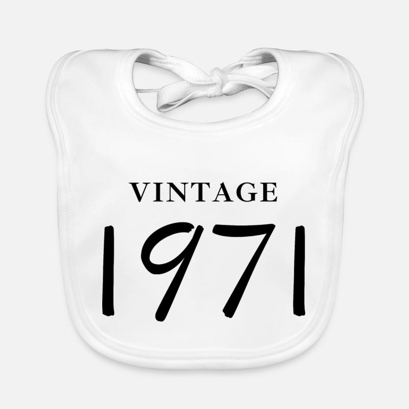 Jahrgang 1971 - Jubiläums-Geschenkidee Baby Bio-Lätzchen