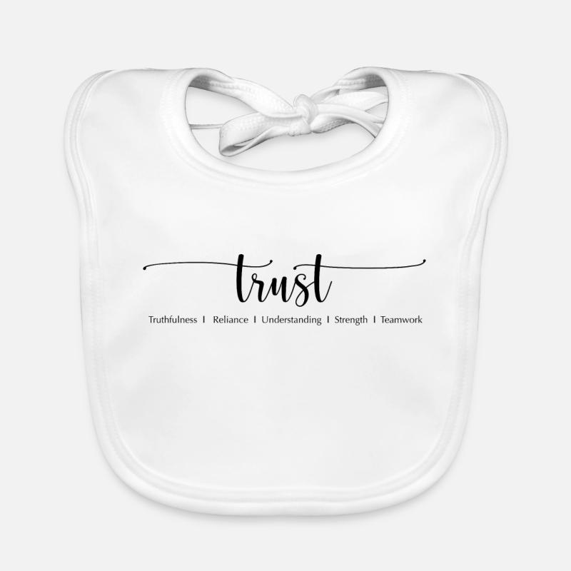 TRUST - Vertrauen Baby Bio-Lätzchen