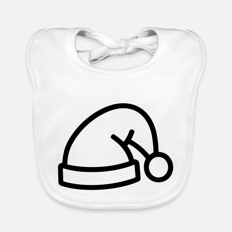 Christmas hat Organic Baby Bibs