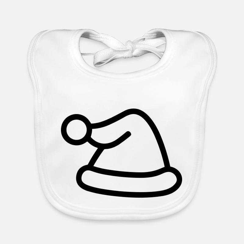 Weihnachtsmütze Baby Bio-Lätzchen